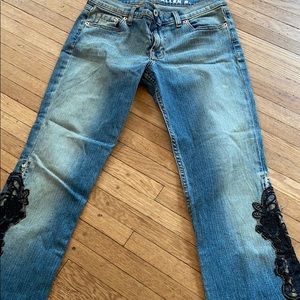ALLEN B wide leg jeans